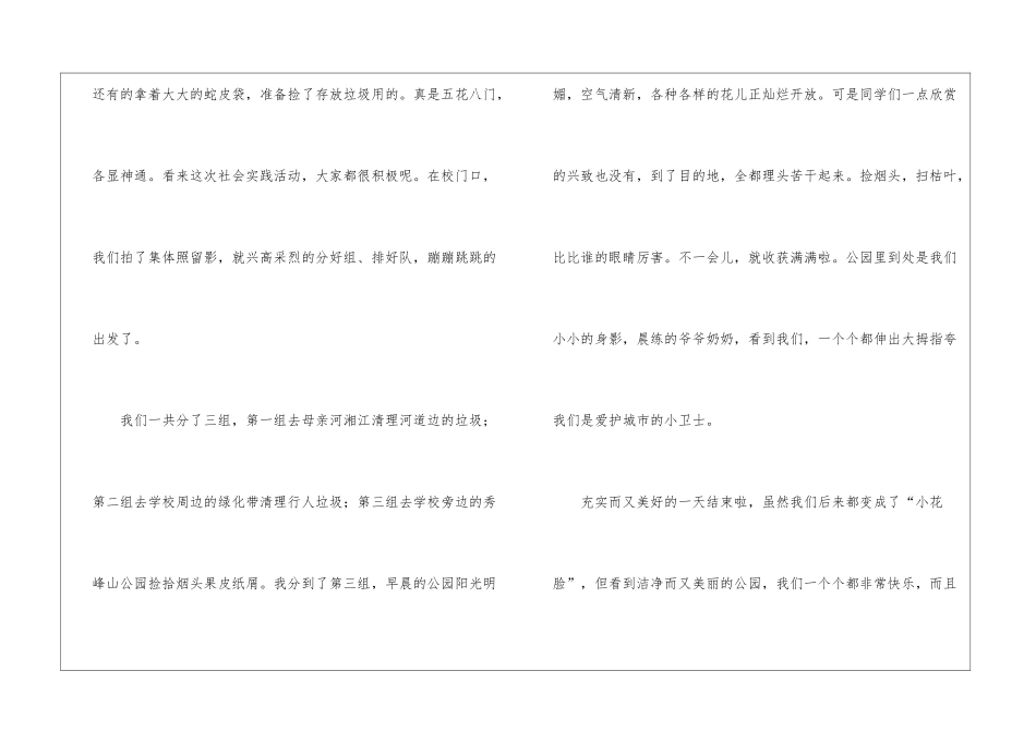精选一次社会实践作文集锦9篇_第2页