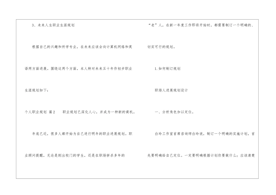 精选个人职业规划3篇_第3页