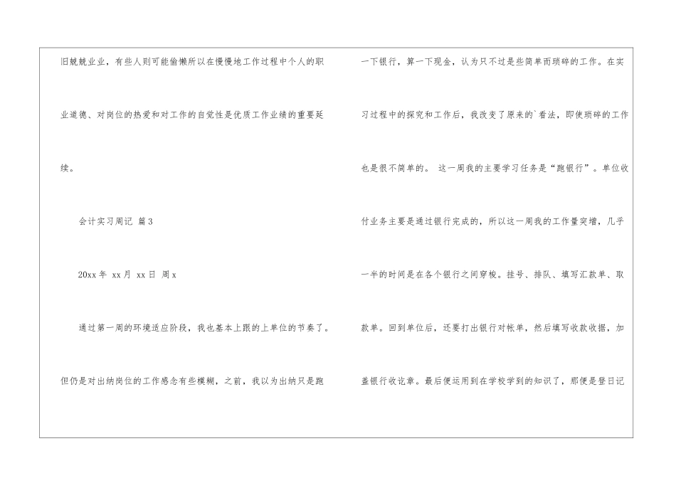 精选会计实习周记集合5篇_第3页