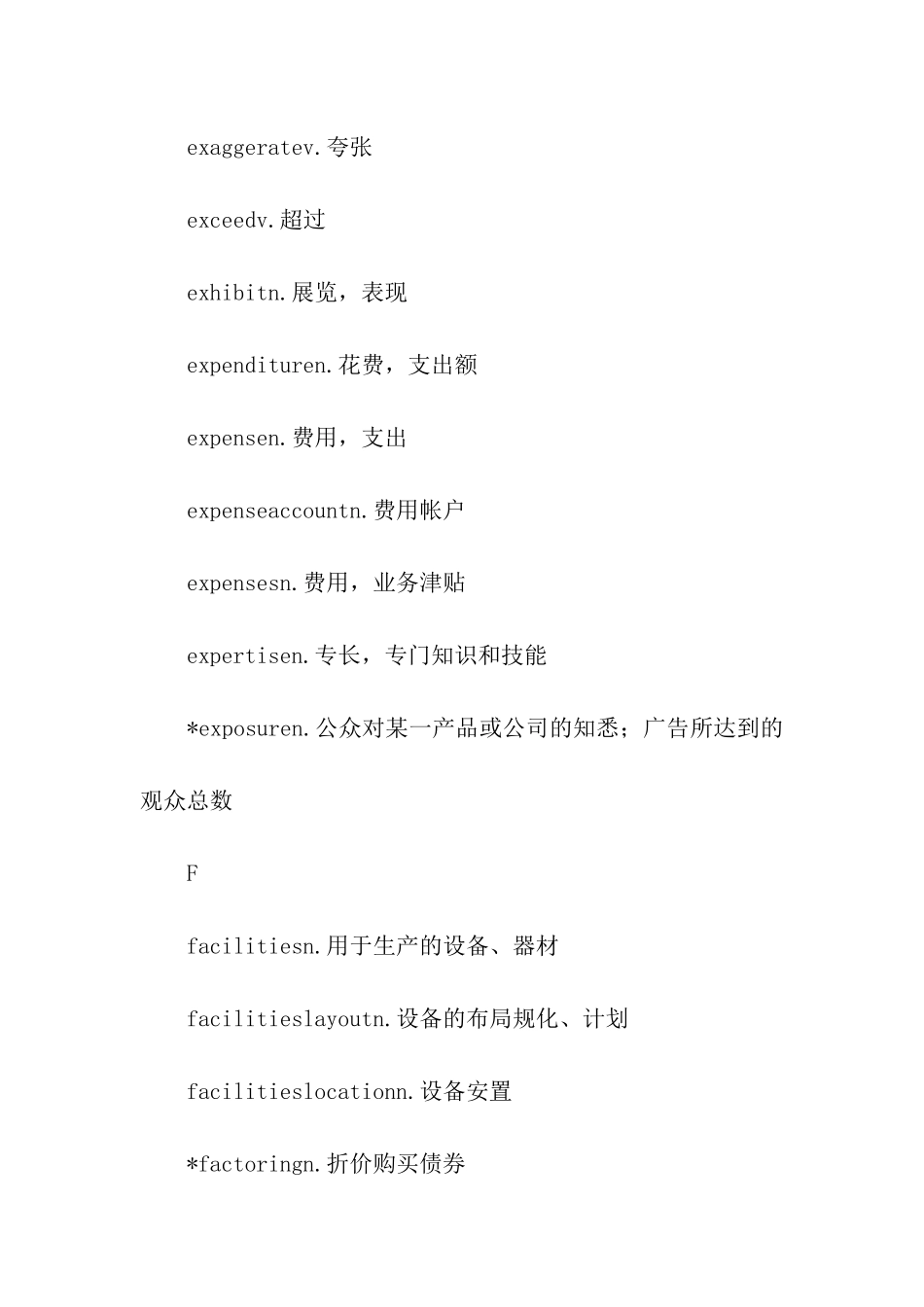 精选商务英语写作单词参考_第2页