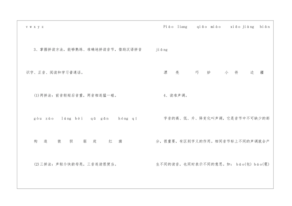 精选小升初语文知识点：汉语-拼音-小学语文基础知识总结-小学语文基础知识大全_第3页