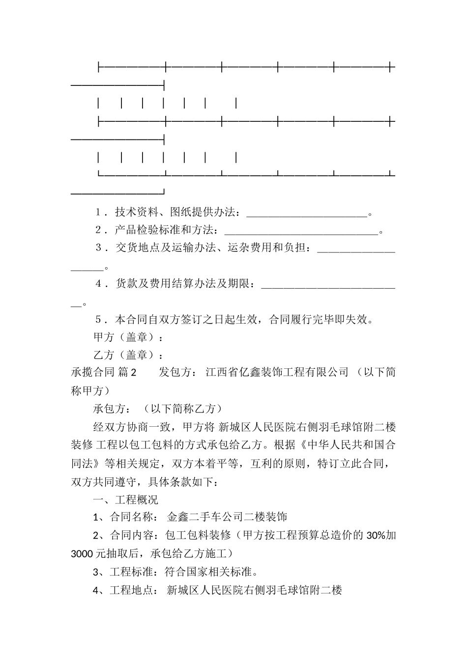 精选承揽合同模板十篇_第2页