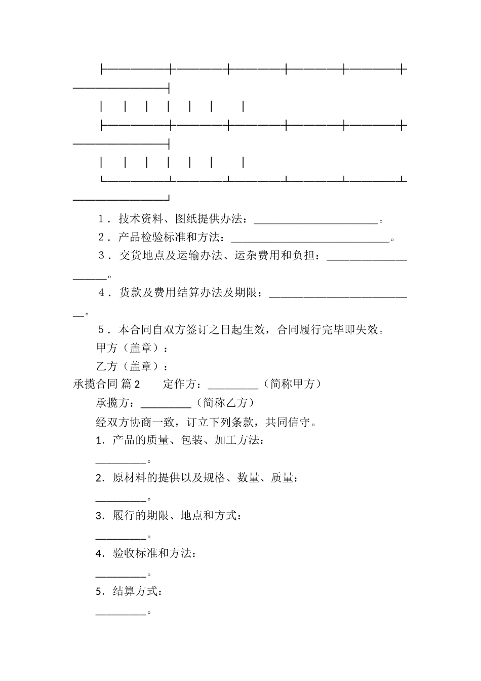 精选承揽合同合集七篇_第2页