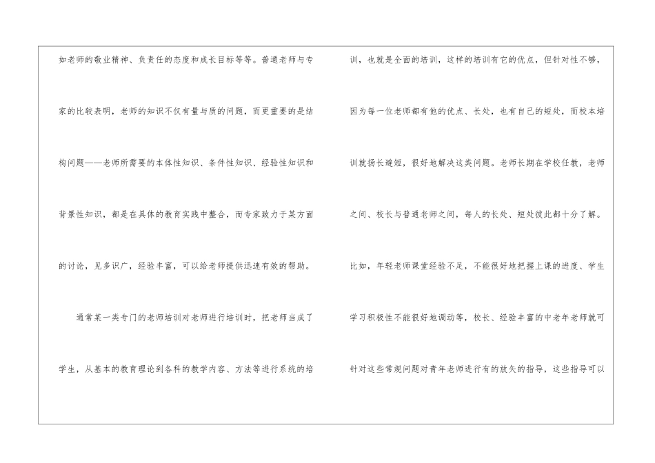 精选校本培训心得体会模板集锦8篇_第2页