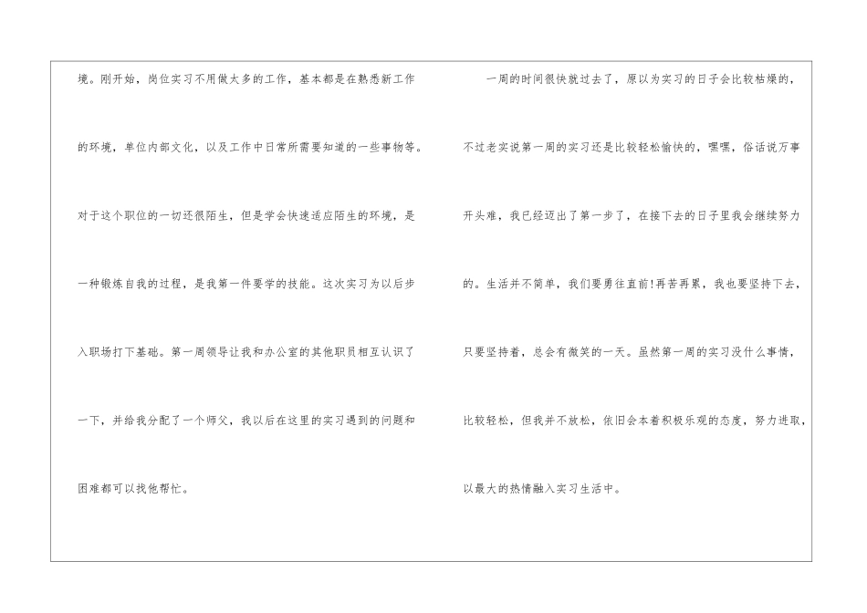 精选毕业实习周记锦集10篇_第2页