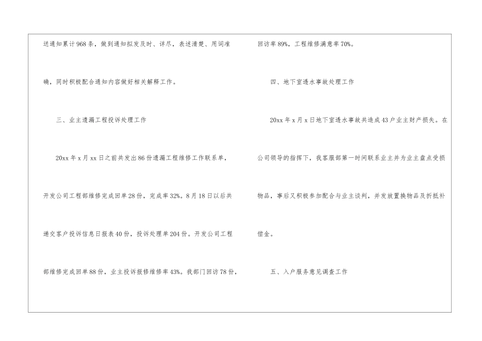 精选物业客服年终工作总结四篇_第2页