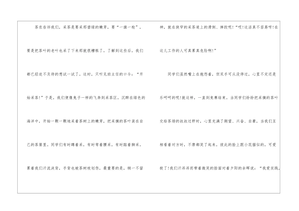 精选社会实践活动作文集合八篇_第3页