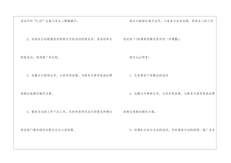精选策划部工作计划汇总七篇_第2页