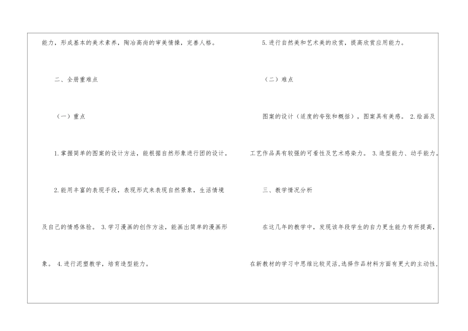 精选美术教学计划汇总10篇_第2页