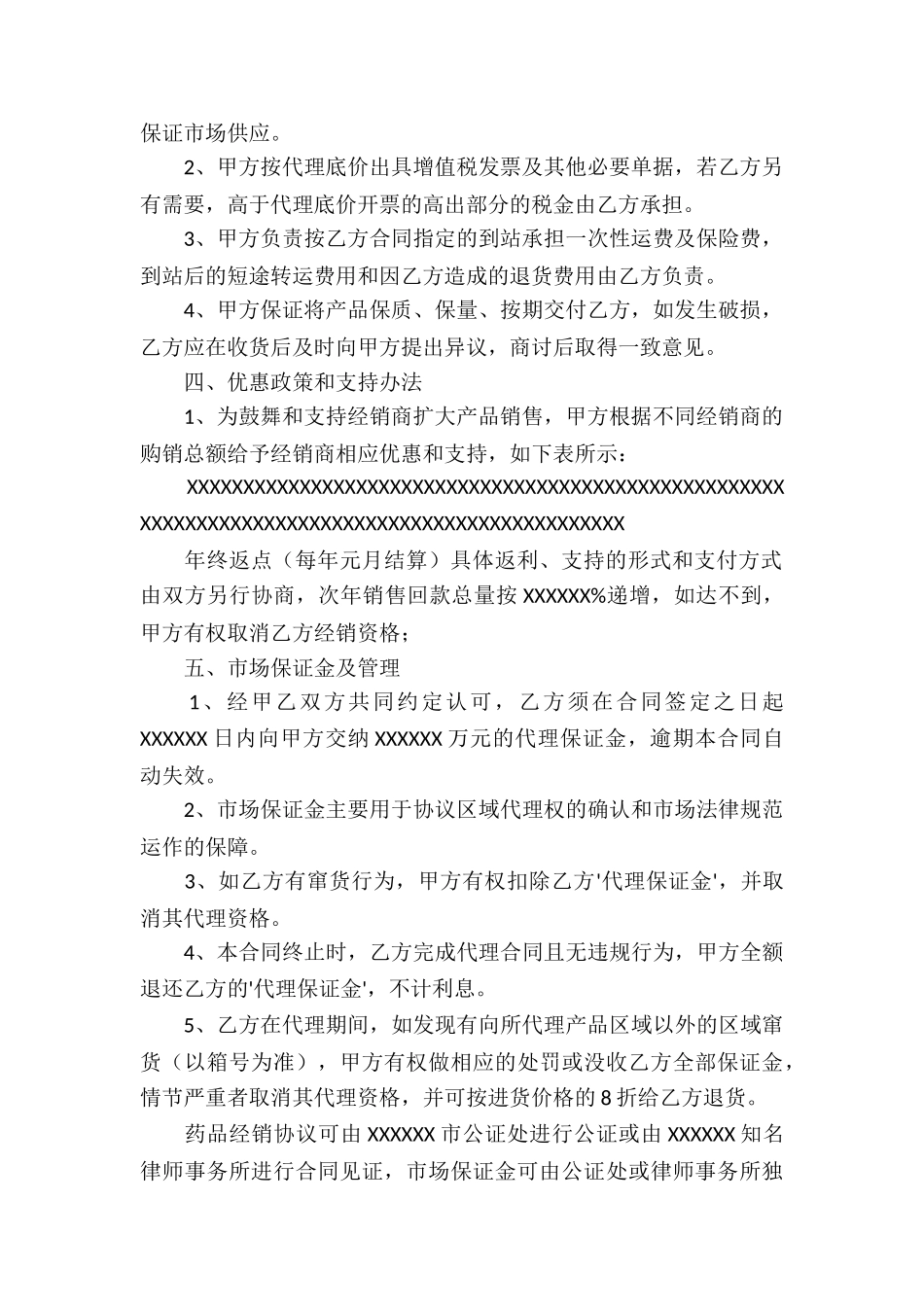 精选药品代理合同四篇_第2页