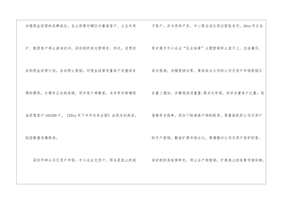 精选营销计划集合五篇_第2页