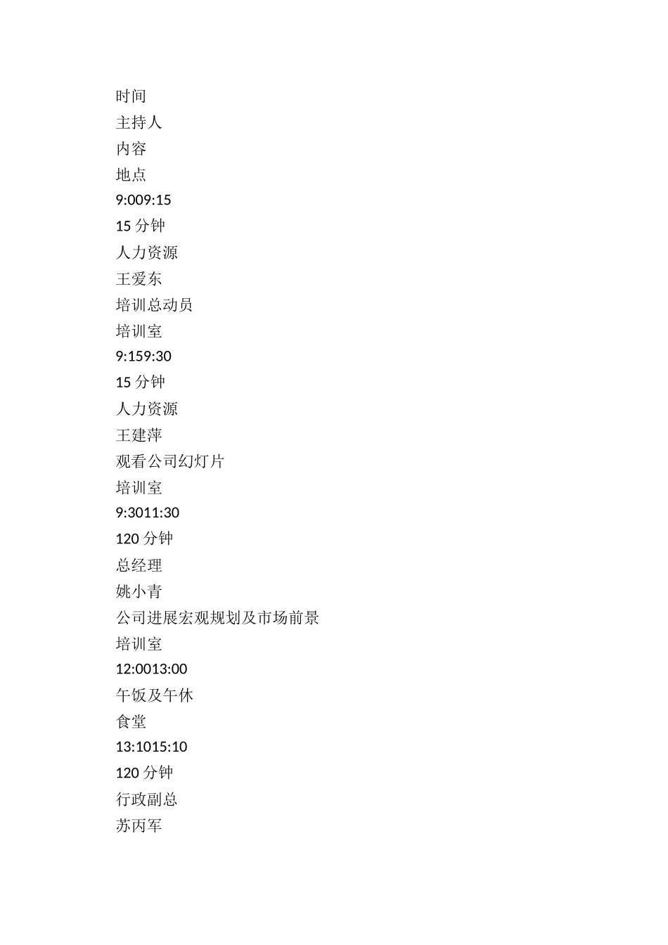 红日药业新员工入职培训计划_第2页