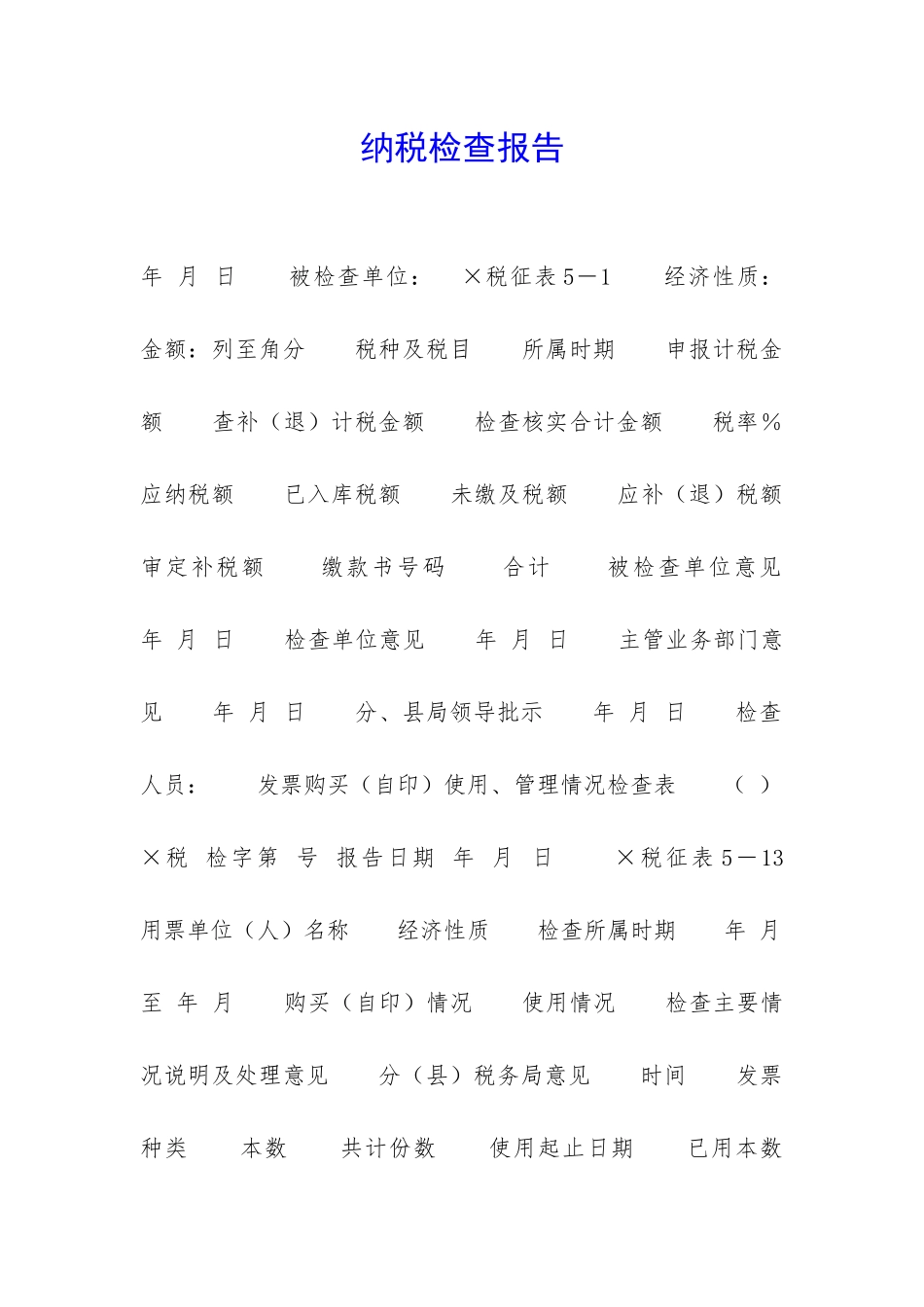 纳税检查报告-_第1页