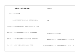 纸杯手工制作青蛙步骤