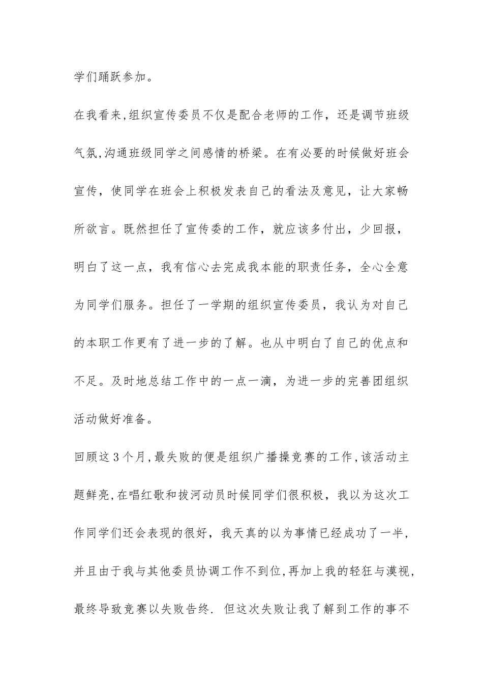 组织宣传委员年度工作总结-_第2页