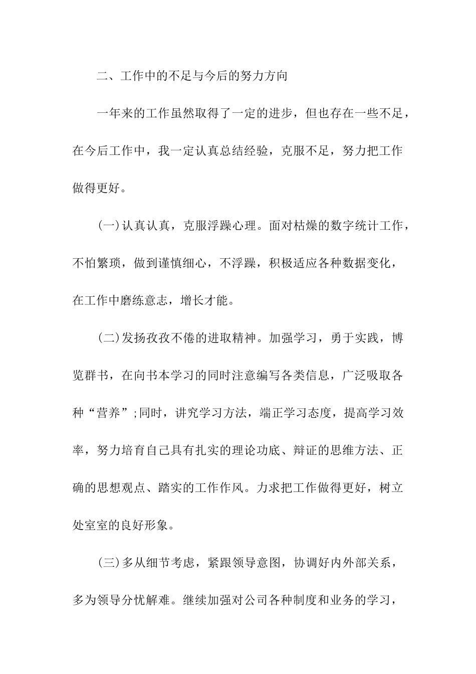 统计个人工作总结汇总七篇_第3页