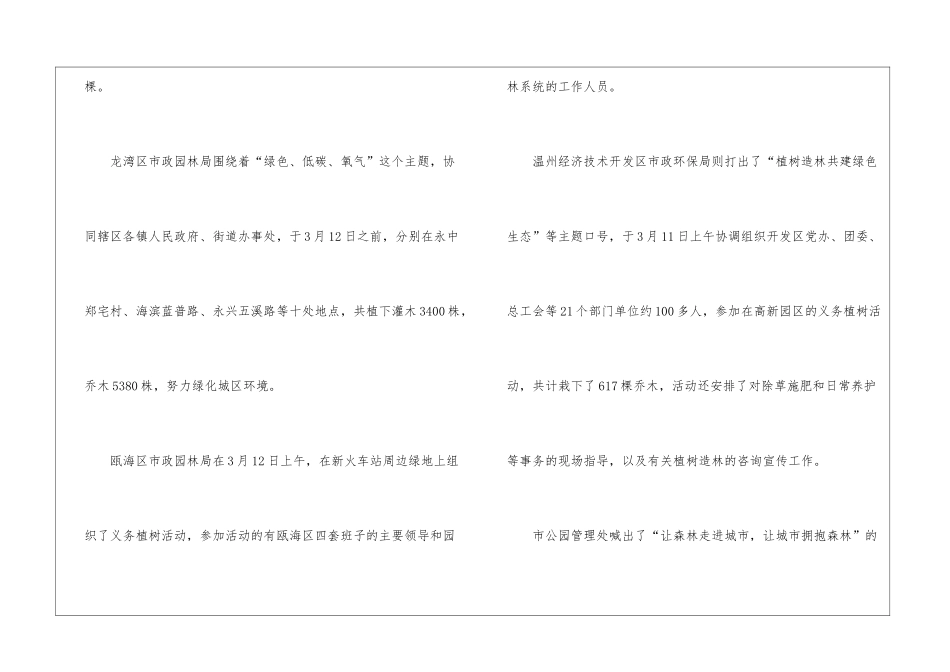 绿化部门开展植树节活动_第2页