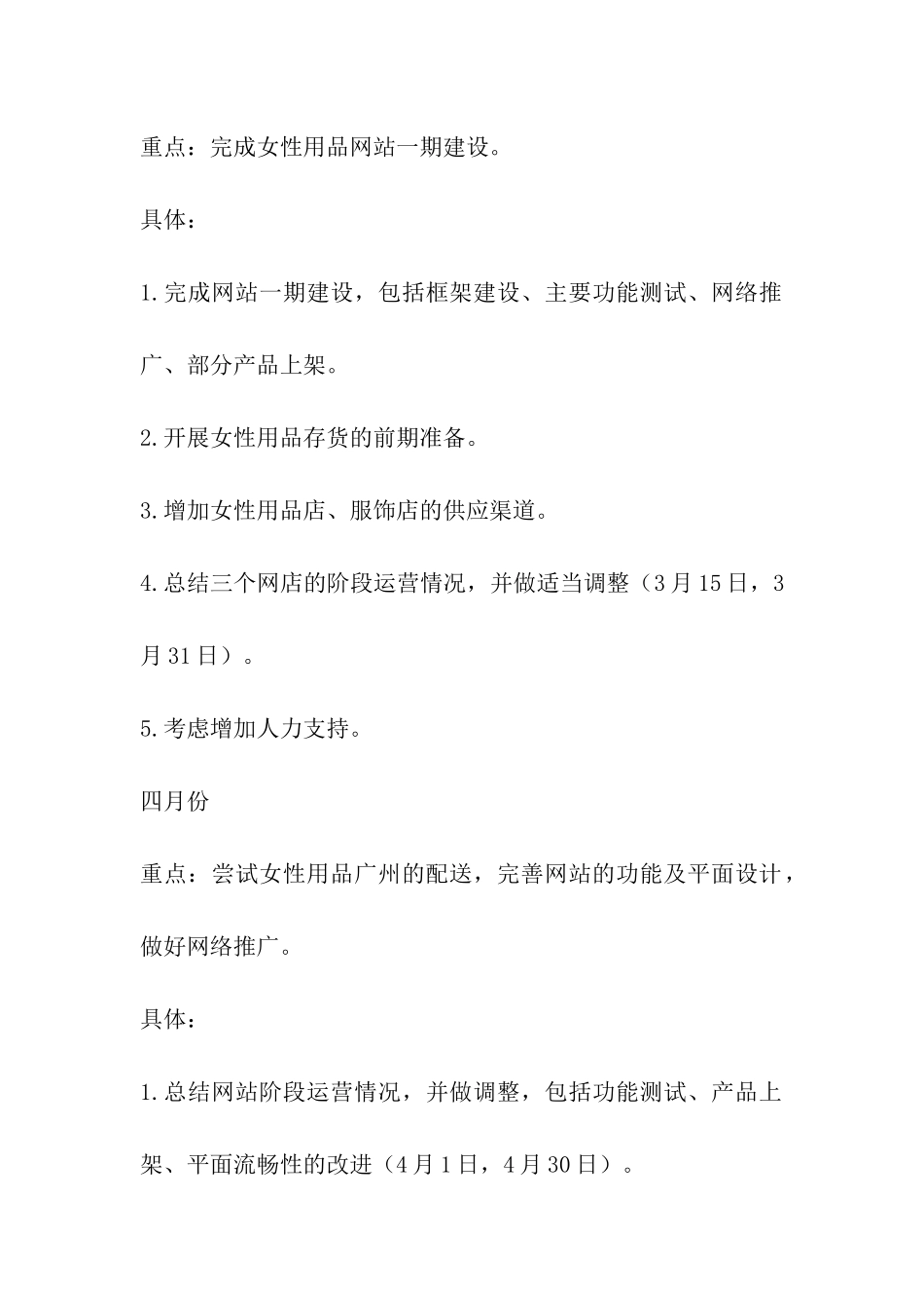 网店工作具体规划_第2页