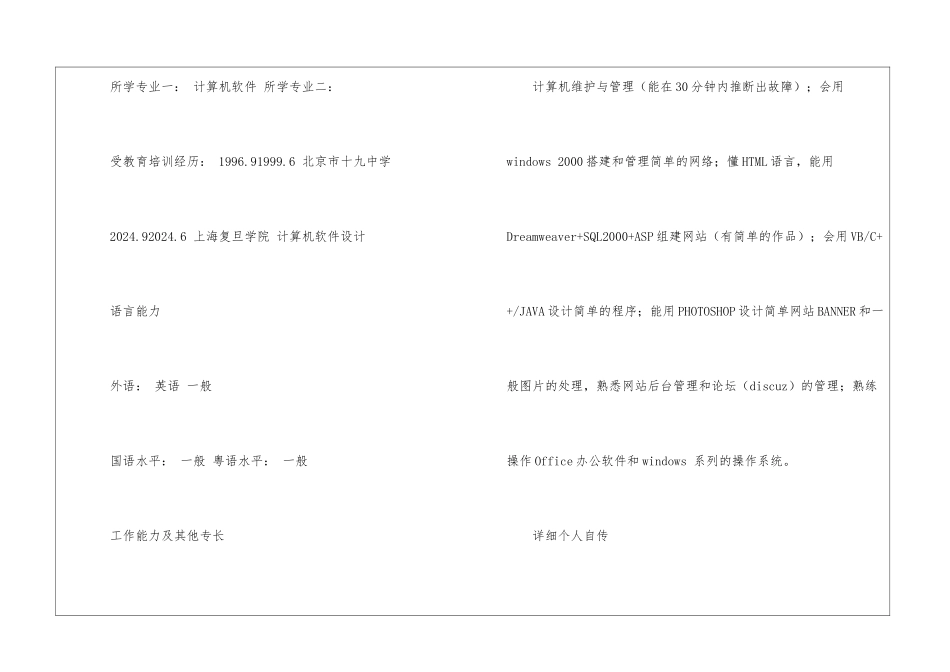 网站编辑个人简历_第3页