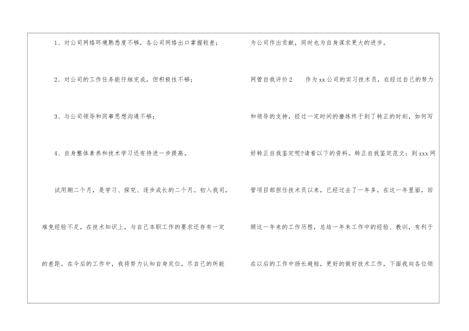 网管自我评价_第3页