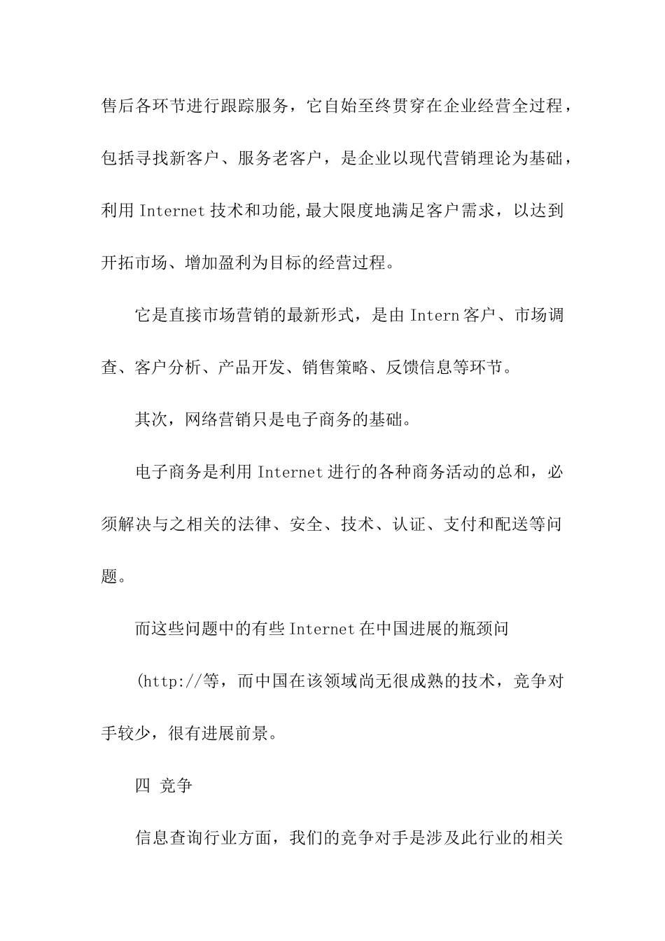 网络公司商业计划书_第2页