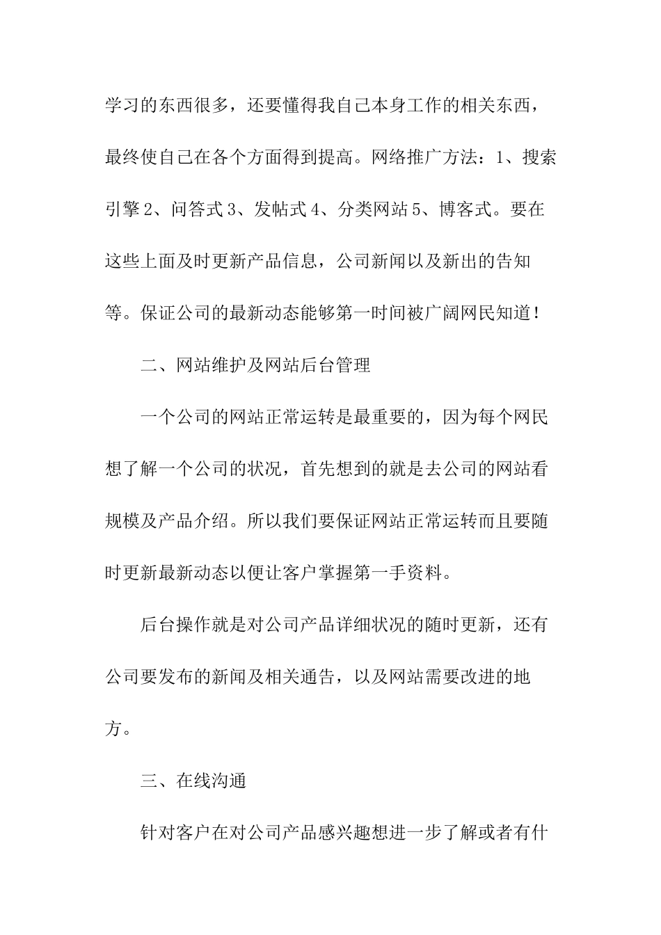 网络推广年终工作总结_第2页