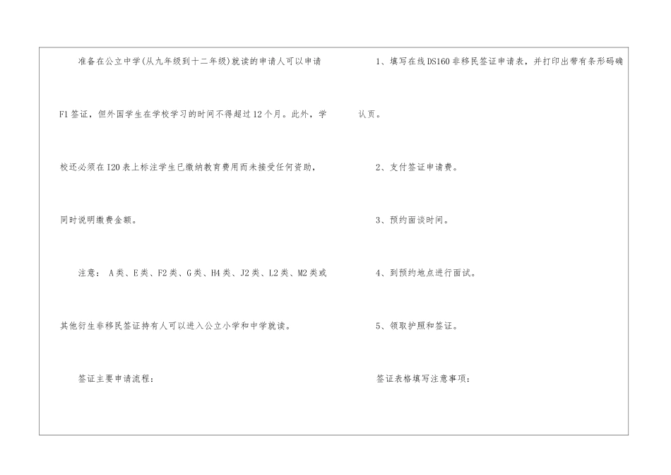 美国留学各种签证办理的说明与申请流程_第2页