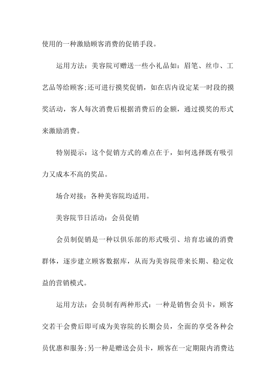 美容店节日促销策划_第3页