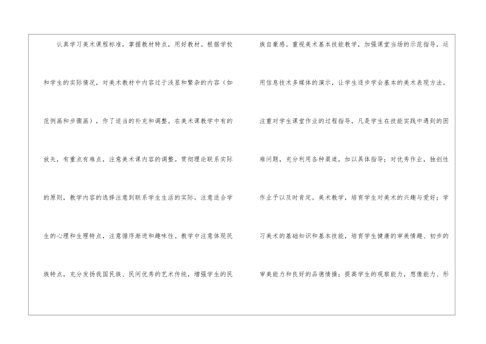 美术教学工作总结模板九篇_第3页