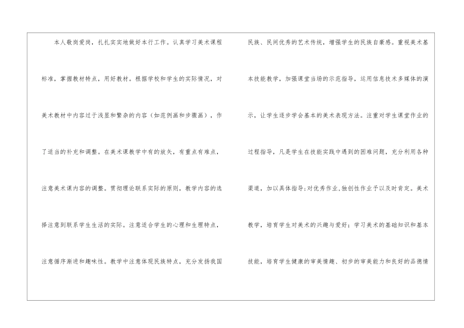 美术教学总结合集7篇_第3页
