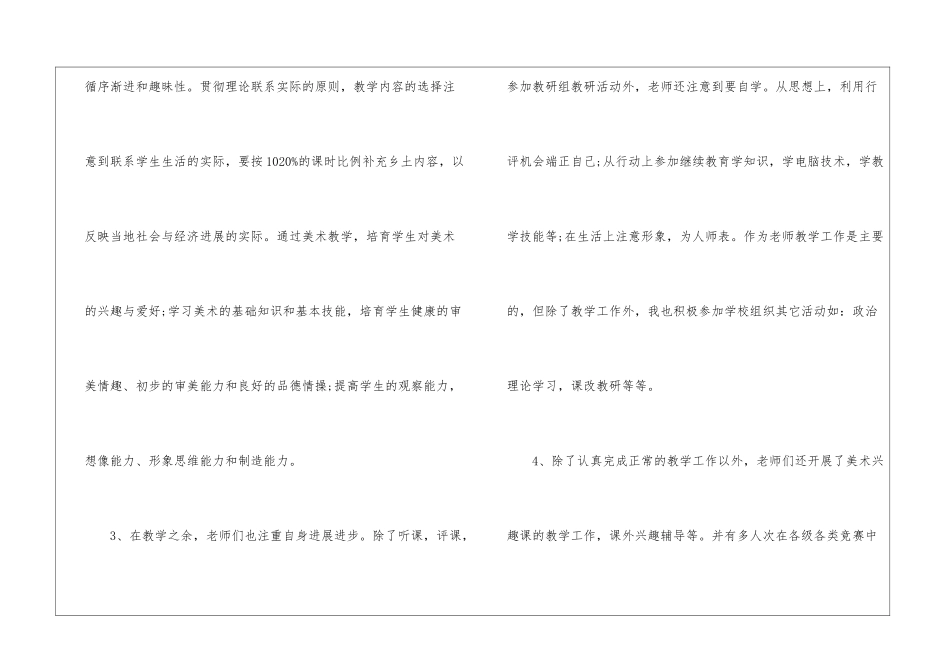 美术教学总结模板十篇_第3页