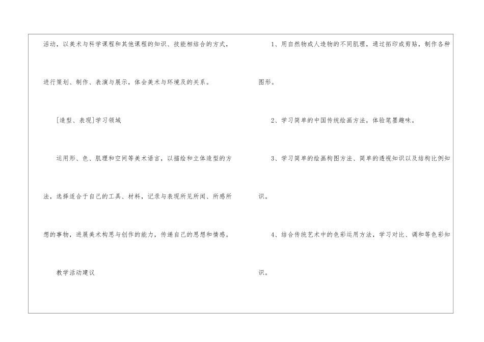 美术教学计划九篇_第3页