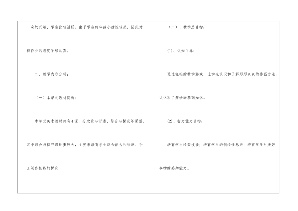 美术教学计划合集五篇_第2页