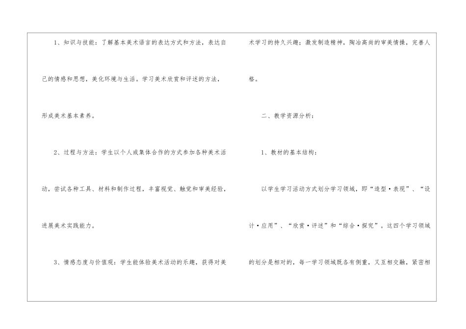 美术教学计划模板锦集9篇_第2页