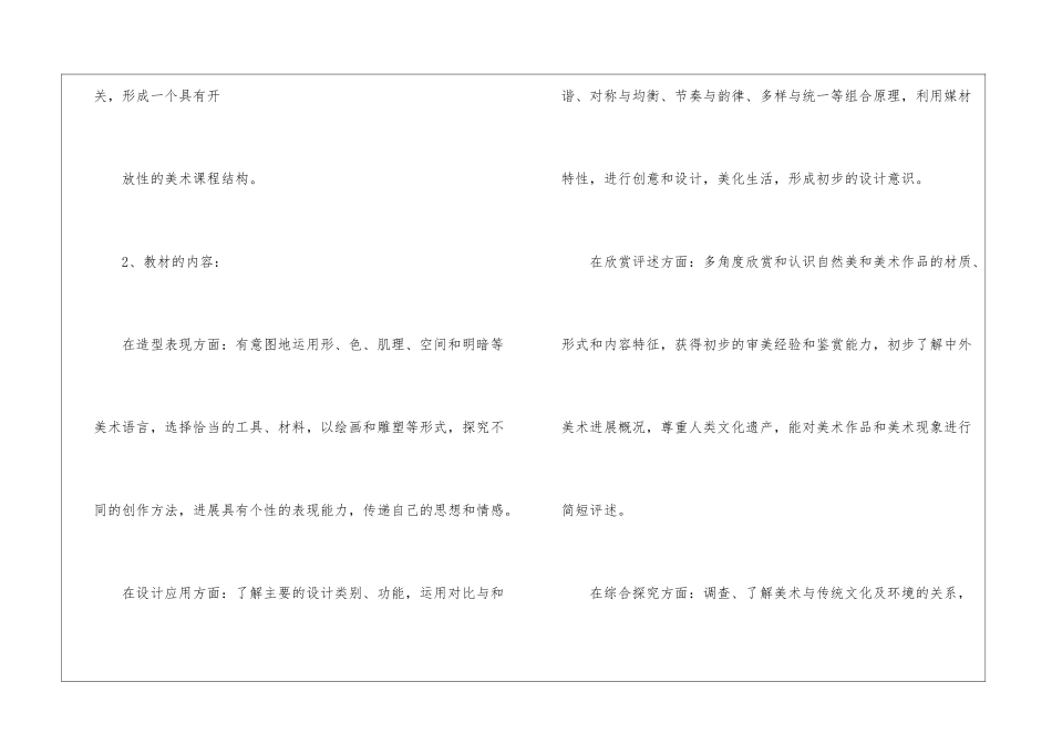 美术教学计划模板锦集9篇_第3页