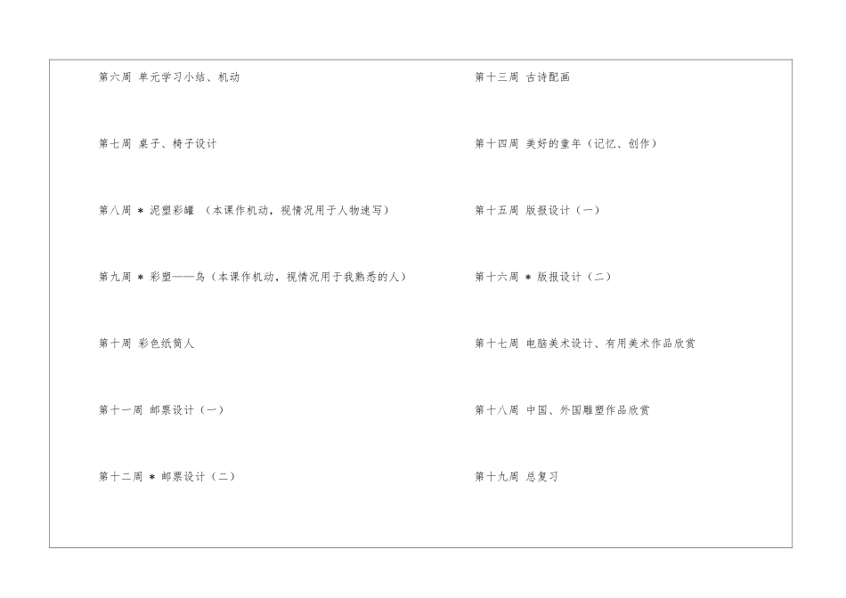美术教学计划汇总5篇_第2页