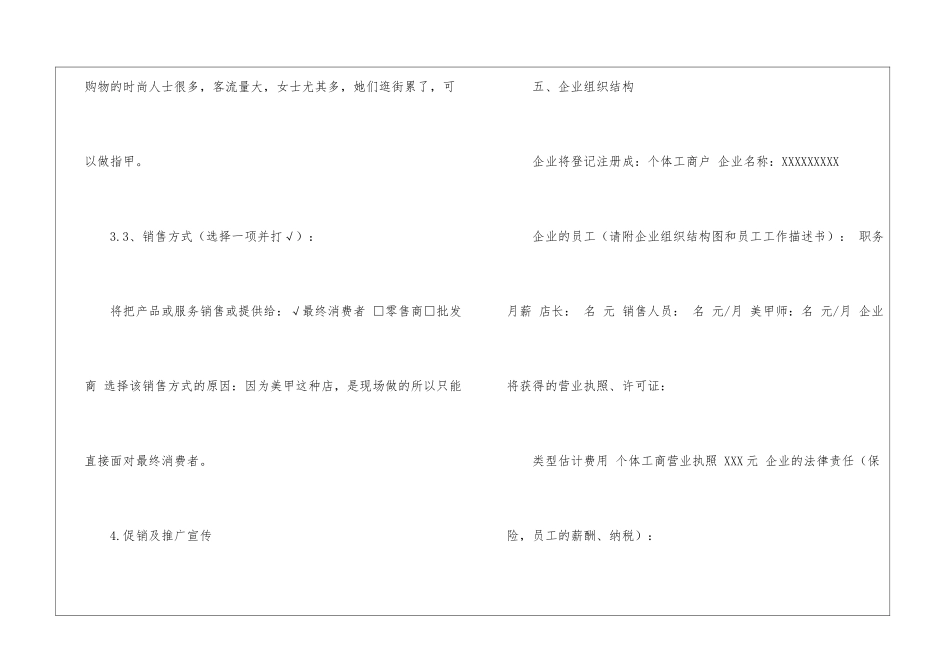 美甲店创业计划书_第3页
