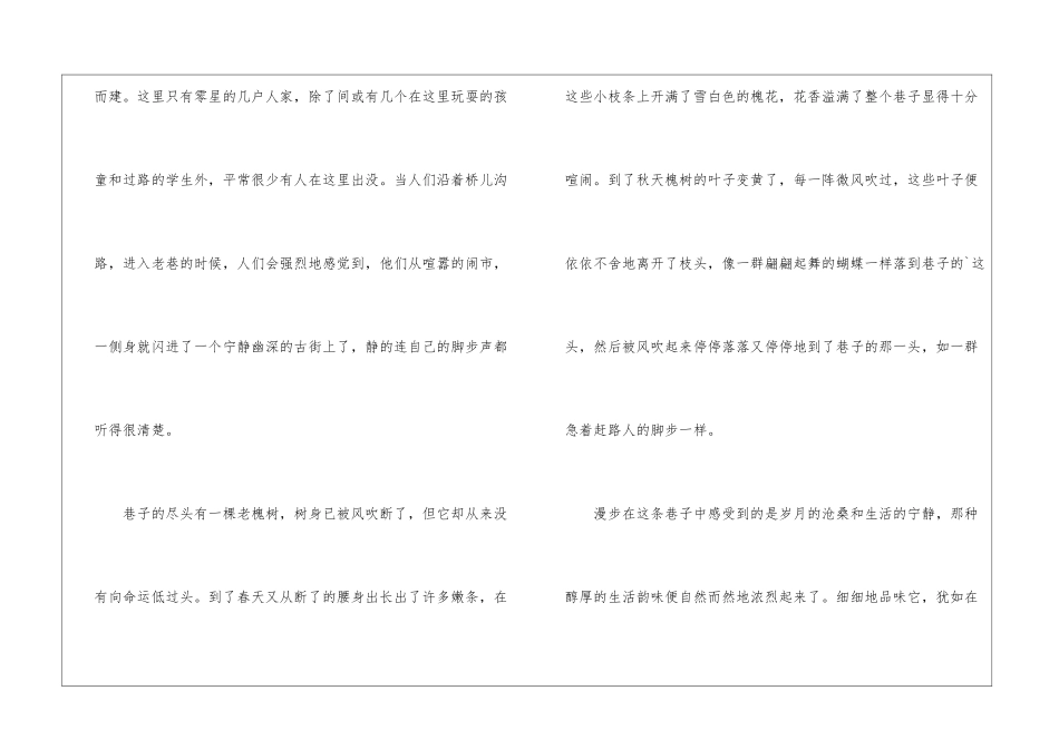 老巷高中作文_第2页