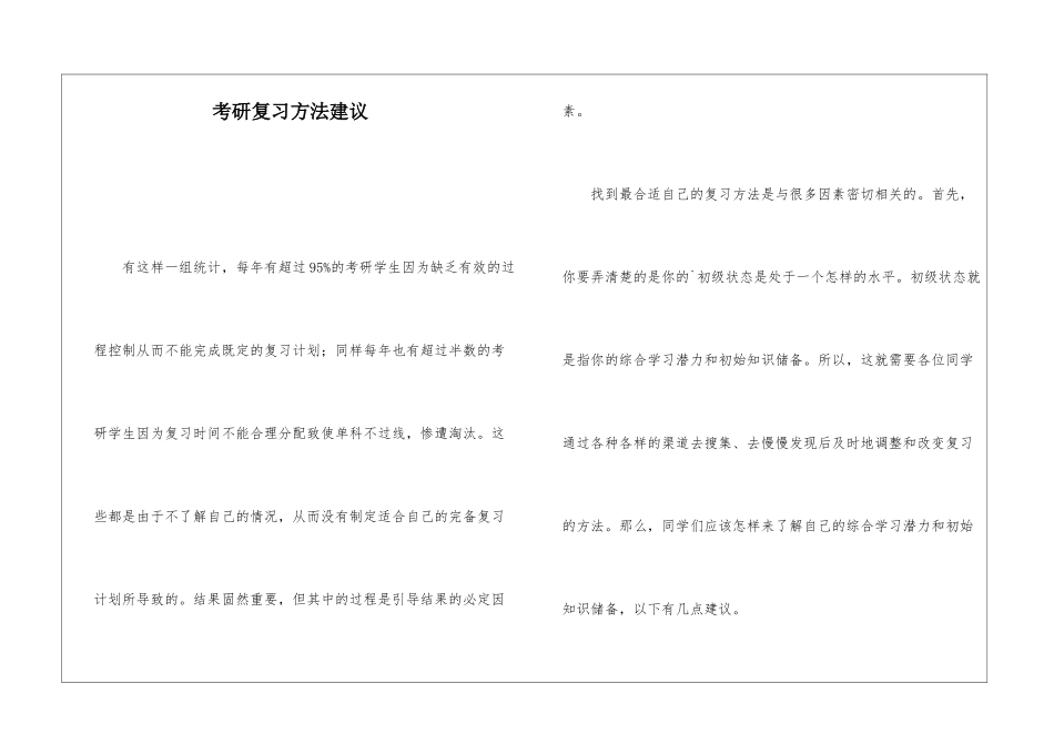 考研复习方法建议_第1页