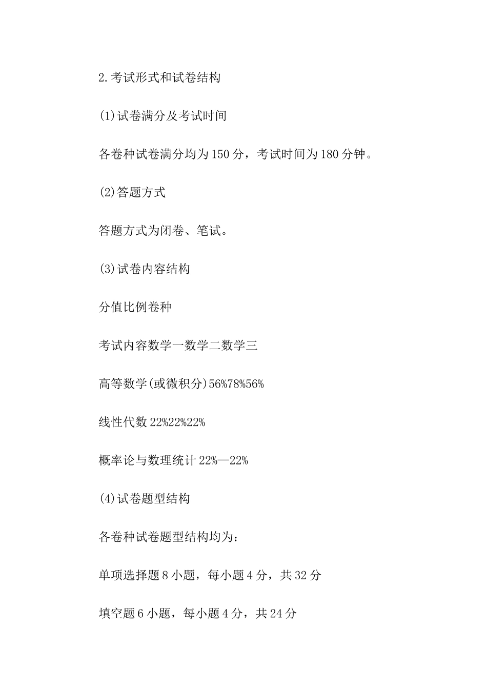 考研数学考试综合分析及备考指导_第3页