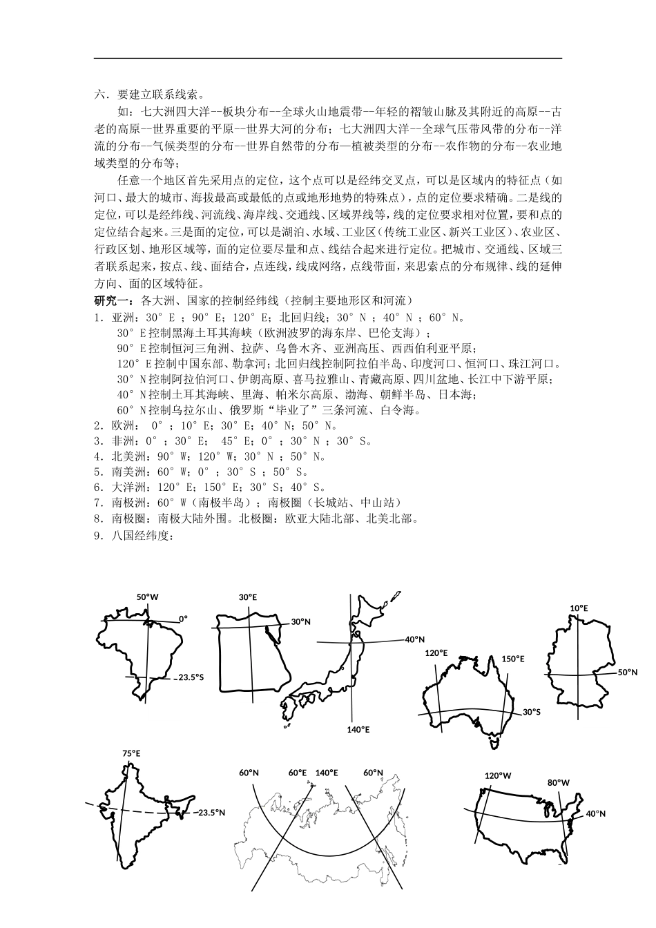 2013高考地理 极速提分必备7 世界区域定位研究_第3页