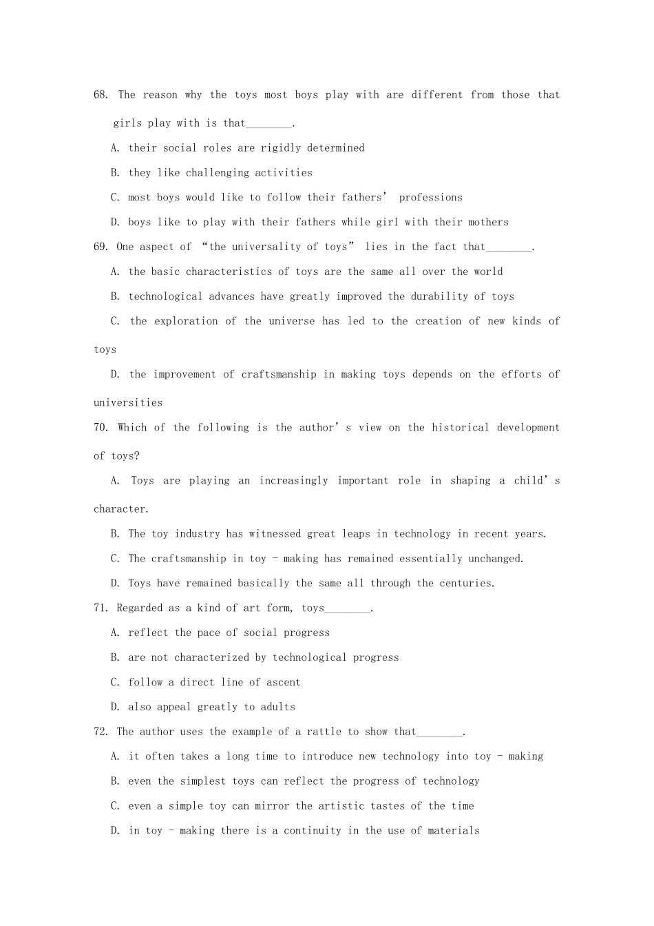 2013高考英语二轮复习讲义 阅读理解及训练02 作者意图题指导_第2页