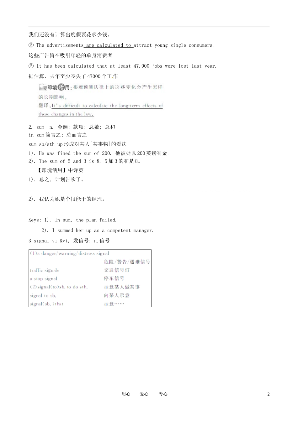 2013版高考英语一轮复习 Unit3《Computers》精品学案 新人教版必修2_第2页
