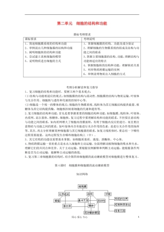 2013高考生物一轮复习 第4课时 细胞膜和细胞膜的流动镶嵌模型精品学案