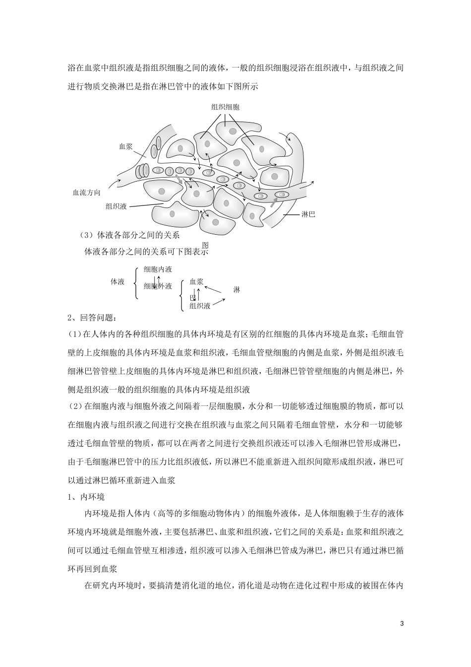 2014-2015学年高中生物 2.1.1 稳态的生理意义同步导学案 苏教版必修3_第3页