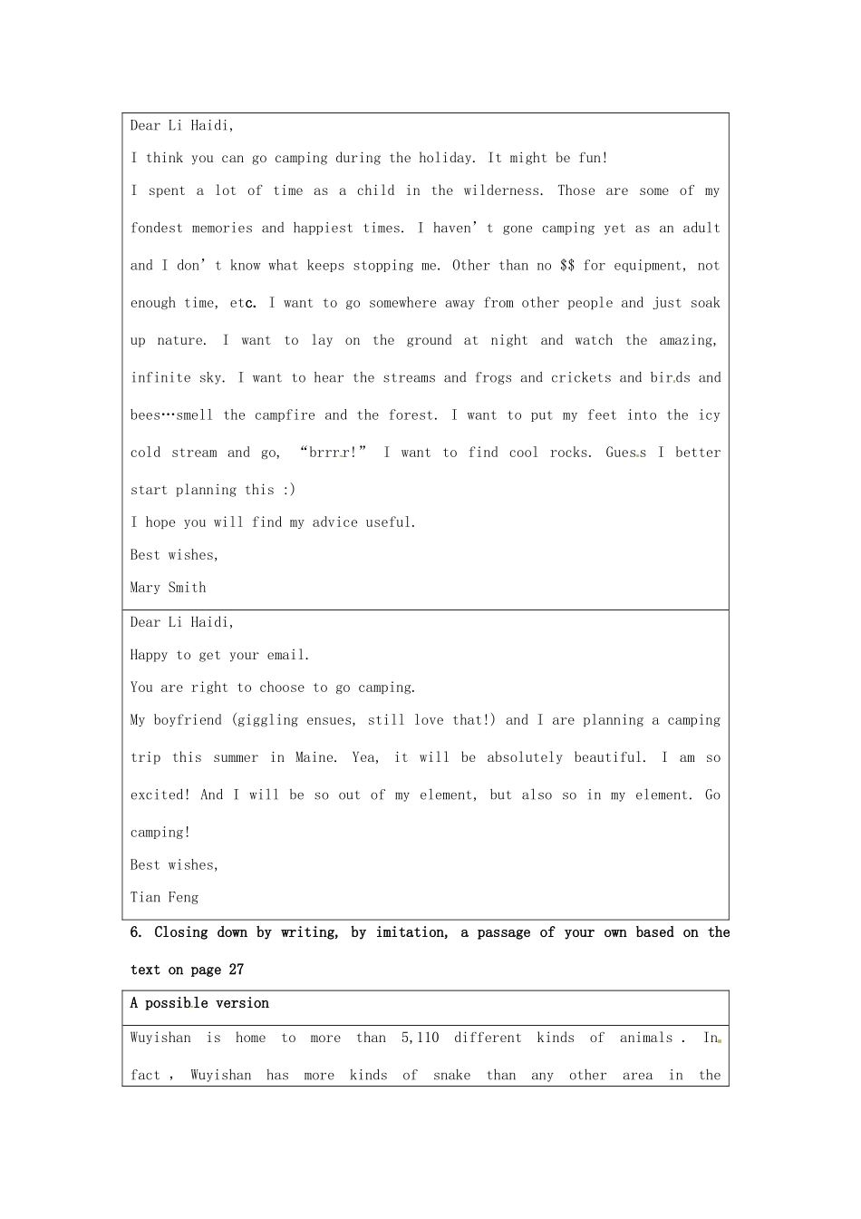 2014-2015学年高中英语 Unit 3 Australia A sample lesson plan for Using Language教案 新人教版选修9_第3页