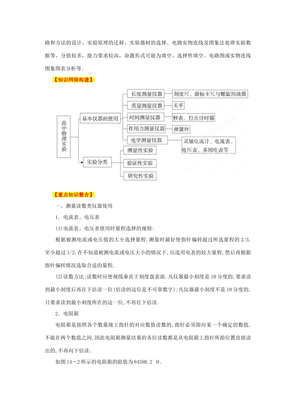 2013高考物理二轮复习精品资料专题16 电学实验教学案（教师版）_第2页