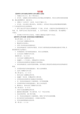 2013高考英语 答题技巧与解题方法 写作篇