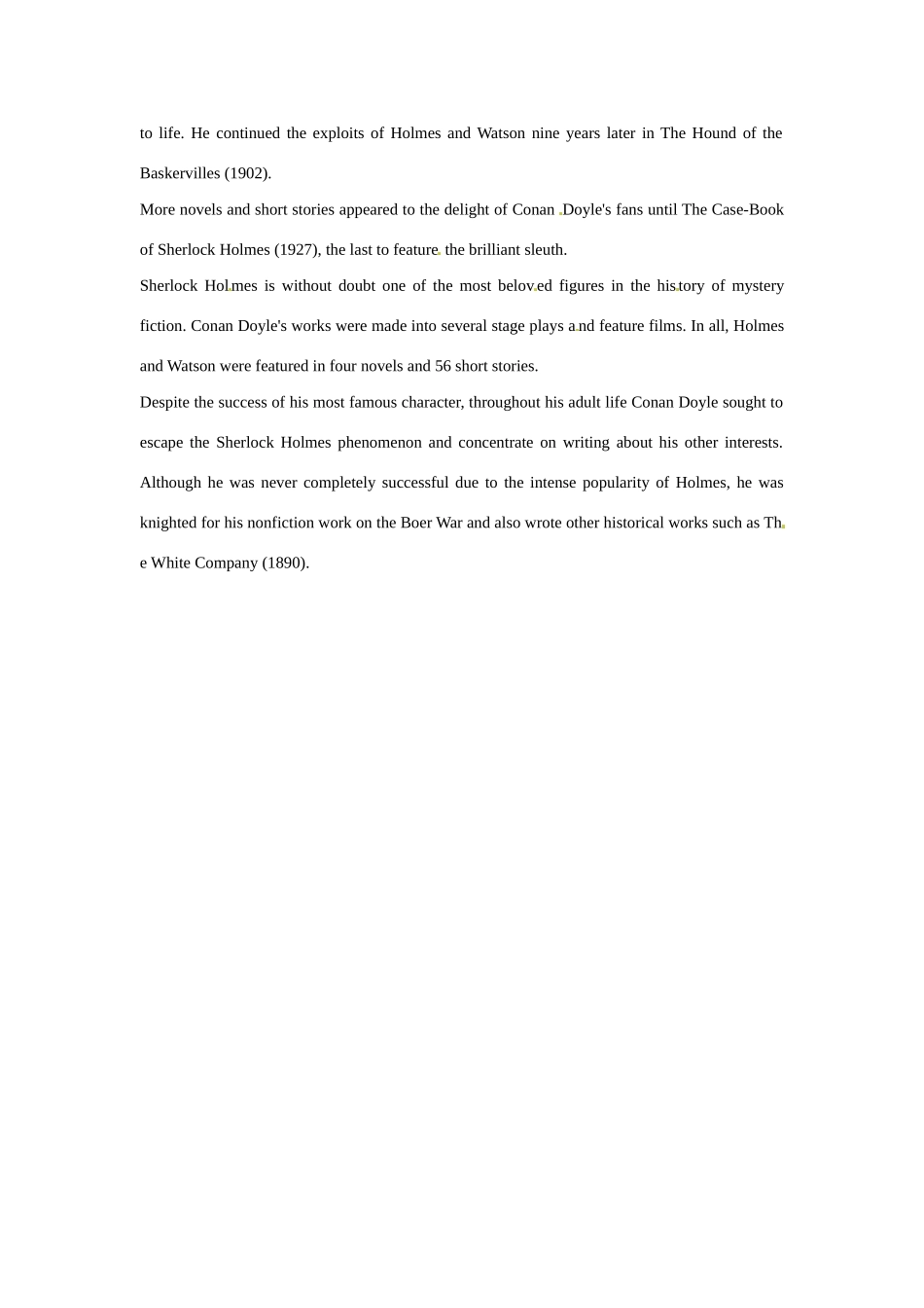 2014-2015高中英语 Sherlock Holmes素材 新人教版必修4_第2页