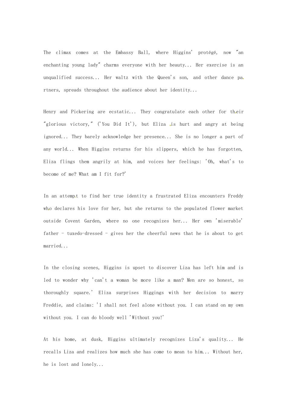 2014-2015学年高中英语 Unit 4 Pygmalion My Fair Lady2素材 新人教版选修8_第3页